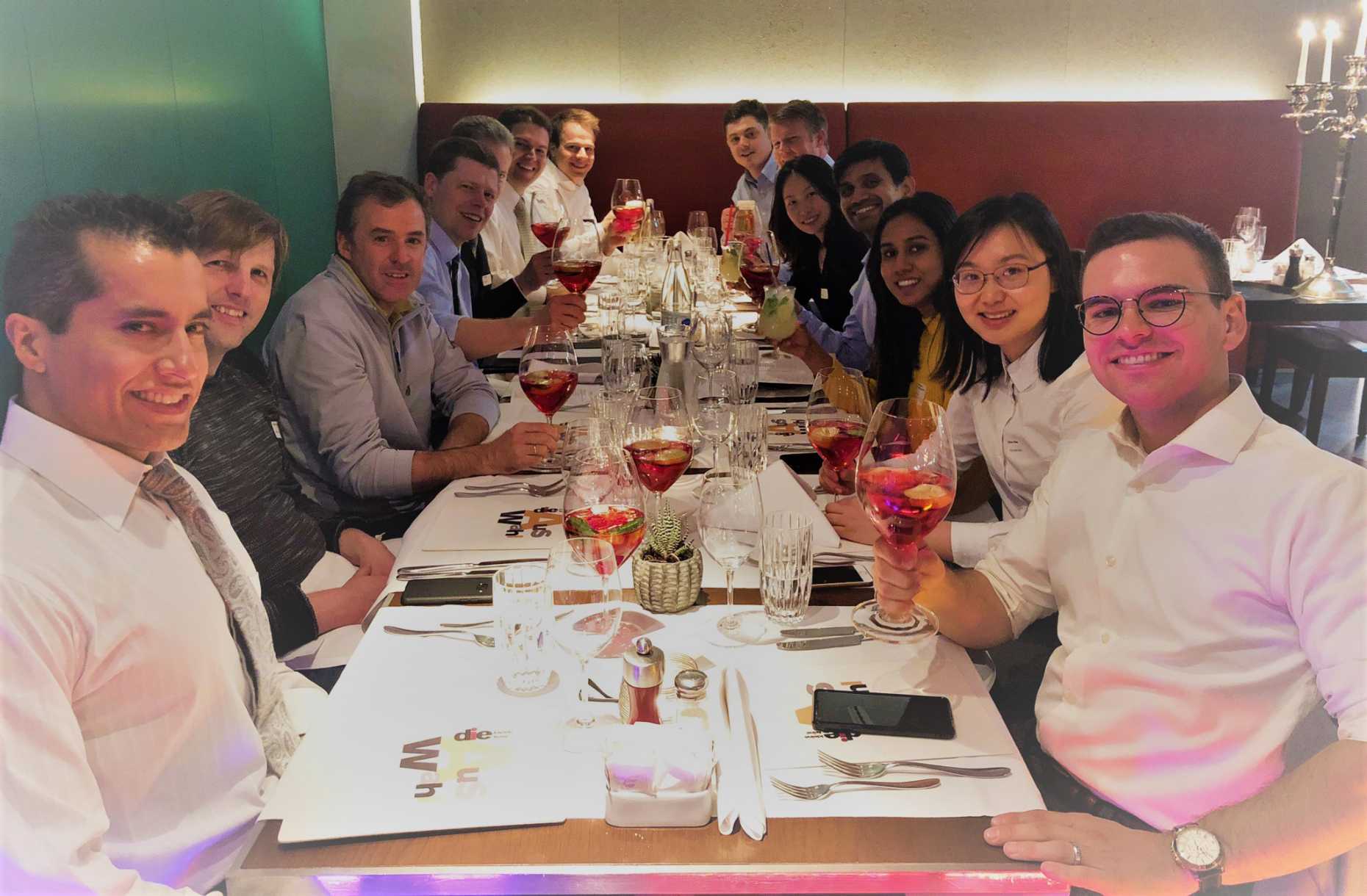 Enlarged view: Participants of Conclave 2019 at dinner